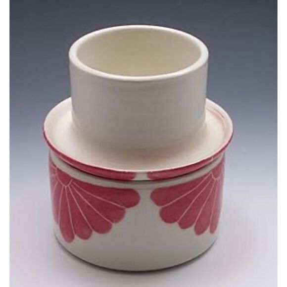 Sarah Bak Pottery Porcelain French
Butter Dish /Hand Painted / New - Picture 2 of 10